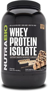 Whey Protein Isolate Supplement – 25G of Protein per Scoop with Complete Amino Acid Profile - Soy and Gluten Free Protein Powder - Zero Fillers and Non-Gmo - Chocolate Peanut Butter - 2 Lbs